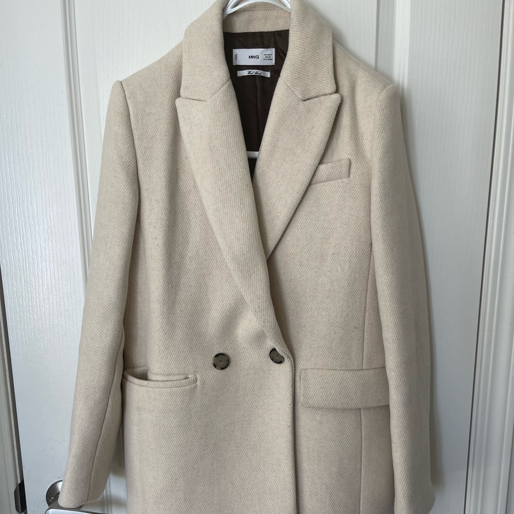 Mango new coat off white